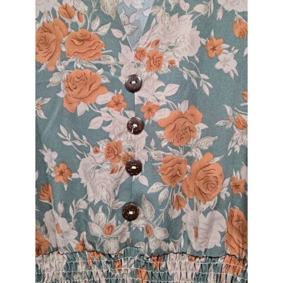 Cupshe Cottagecore Ditsy Floral Peasant‎ Long Sleeve Knee Length Dress M - Picture 6 of 9